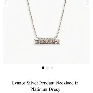 Kendra Scott Leanor silver pendant necklace